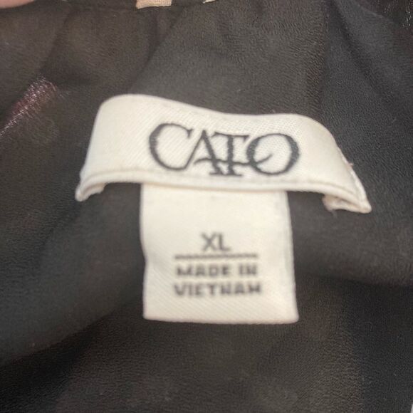 Beautiful tie neck polka dot lined blouse wear as side bow or long NWOT - Picture 4 of 7